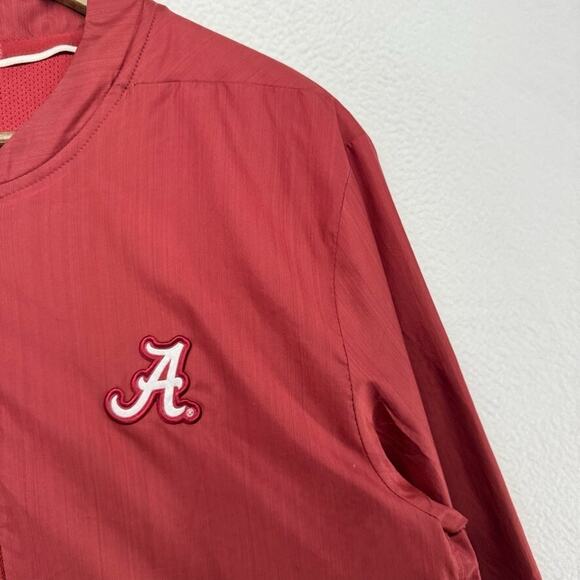 Alabama Crimson Tide Jacket Men's Large Red 1/2 Half Zip nike Team Player Issue - Picture 4 of 11